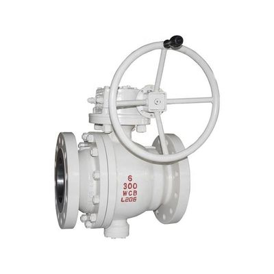 جودة  Cast Trunnion Ball Valve 2" - 40" API 6D Flange 2 Piece Cast Steel 300LB مصنع