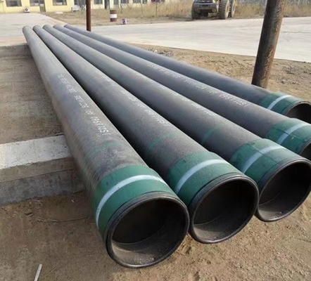 J55 API 5CT حفر غلاف الأنابيب 4 1/2 "- 20" معدات حقول النفط