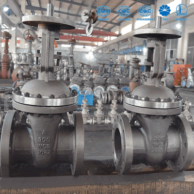 نهاية شفة صمامات بوابة الصلب المصبوب ASME B16.5 حجم 2 "إلى 36" API 6D
