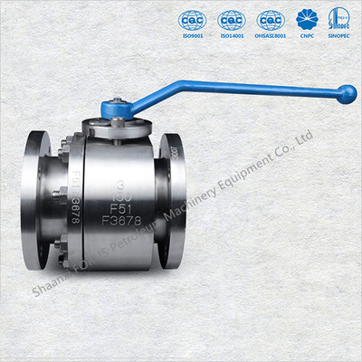 تصميم صمام الكرة المعدني العائم المزور API6D BS5351 ASME B16.34