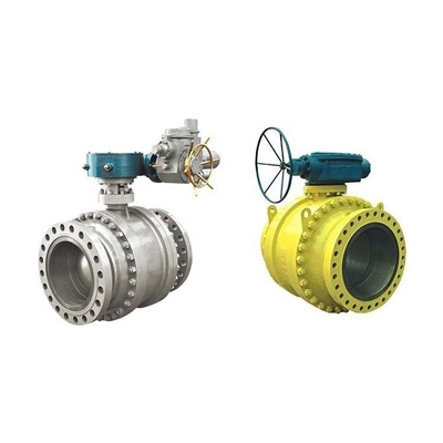 API 6D API 608 الفولاذ المجوهر 3 قطع Trunnion Valve Ball Flange Ends