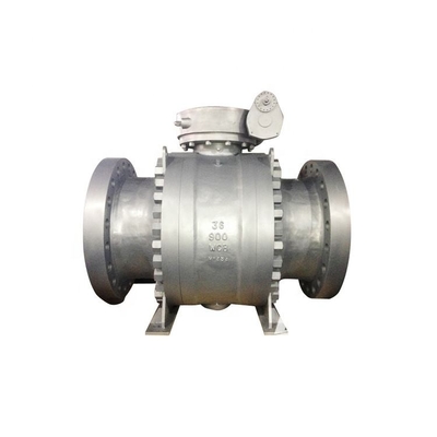 API 6D API 608 الفولاذ المجوهر 3 قطع Trunnion Valve Ball Flange Ends