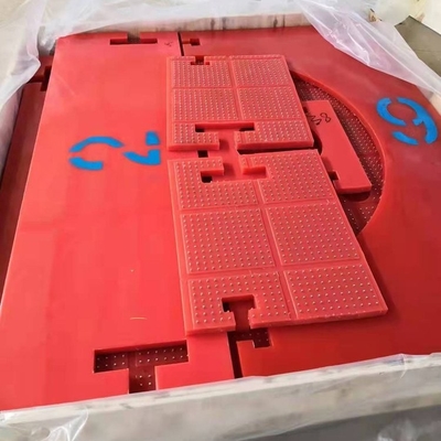 المريحة الحمراء المضادة للنزلق نوع ZP الدوار Atble 30mm المريحة البلاستيكية المقاومة للنزلق لبرنامج الحفر