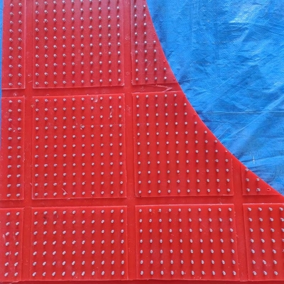 المريحة الحمراء المضادة للنزلق نوع ZP الدوار Atble 30mm المريحة البلاستيكية المقاومة للنزلق لبرنامج الحفر