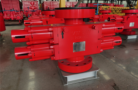 اليدوي مزدوج رام BOP ضغط 5000PSI 7-1/16 "حفر حقل النفط منع انفجار