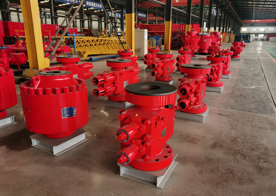 اليدوي مزدوج رام BOP ضغط 5000PSI 7-1/16 "حفر حقل النفط منع انفجار