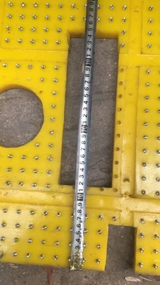27 1/2 بوصة مضادة للانزلاق مضادة للانزلاق طاولة دوارة اللون الأصفر 2100MM * 1600MM مضادة للثقوب