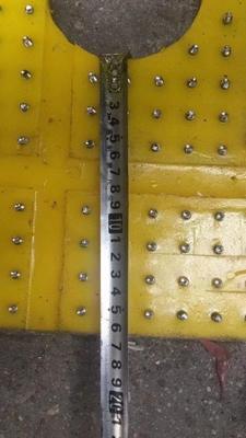 27 1/2 بوصة مضادة للانزلاق مضادة للانزلاق طاولة دوارة اللون الأصفر 2100MM * 1600MM مضادة للثقوب