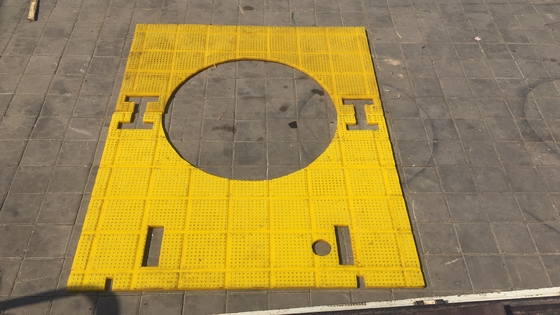 27 1/2 بوصة مضادة للانزلاق مضادة للانزلاق طاولة دوارة اللون الأصفر 2100MM * 1600MM مضادة للثقوب