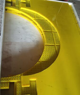 حصيرة مانعة للانزلاق لطاولة دوارة، مادة PU مقاومة للتآكل، تستخدم لـ ZP175